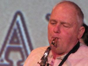 Image of Bill Jones playing saxophone